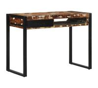 Desk Multicolour 100x50x75 cm Solid Wood Reclaimed Berkfield Home Multi One Size