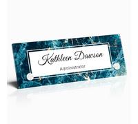 Desk Name Plate Personalised - Custom Office Gifts, Desk Ornamental Accessories,Promotion Gift for Colleagues, Employees, Daughters, Bosses and Teachers(Metal Rack)