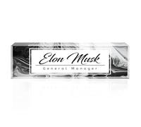 Desk Name Plate Personalized, Acrylic Name Plate,Custom Name Plates for Office Gifts,Desk Decor,Teacher,Managers,Employee Appreciation Gifts