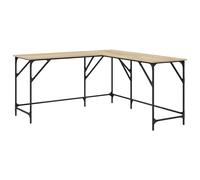 vidaXL Desk Sonoma Oak 149x149x75 cm Engineered Wood
