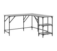 (grey sonoma) vidaXL Desk Office Desk Computer Table Study Writing Table Engineered Wood