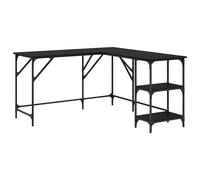 vidaXL Desk Black Oak 139 x 139 x 75 cm Engineered Wood