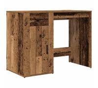 (old wood) vidaXL Desk Office Table Computer Desk Study Working Table Engineered Wood