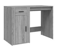 (grey sonoma) vidaXL Desk Office Table Computer Desk Study Working Table Engineered Wood