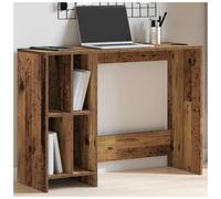 Desk Old Wood 102.5x35x75 cm Engineered Wood Writing Table 2 Shelves for Offices