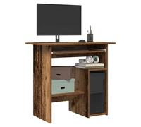 Desk Old Wood 80x45x74 cm Engineered Wood Writing Desk with Storage CabinetUnit
