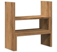 vidaXL Desk Organiser Adjustable Desktop Shelf Artisian Oak Engineered Wood