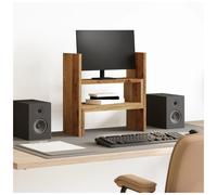 Desk Organiser Adjustable Old Wood Engineered Wood 40x17x41 cm Corner Shelf Rack