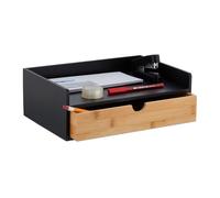 Desk organiser Bamboo Desktop Caddy Lightweight Eco-friendly Bamboo Desk Caddy
