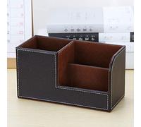 Desk Organiser Organiser Table Leather Pen Holder Pen Box Pen Holder Multifunctional Office Stationery Desk Tidy Supplies