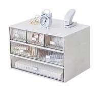 Desk Organiser with 6 Drawers - Desk Tidy Organiser - 3 Tier Desktop Storage Holder - Stationary Organisers Pen Holder Detachable Makeup Storage Office Stationery Supplies Organizer for Office School
