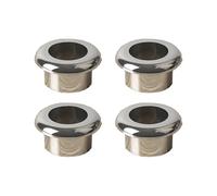 Desk Organization Made Easy 4Pcs ABS Cable Hole Covers for Professional Appearance (silve18mm)