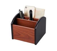 Desk Organizer - Dorm Room Pencil and Pen Holder, Stationery Holders | 5.7x5.8x5.1in Best and Ideal for Stationery Supplies Markers Phone Home School Classroom Dorm Table Crafted from Wood