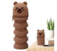 Desk Organizer Pen Holder | Stand-Up Retractable Transformer Bag | Retractable Cartoon Storage Desk Organizer for Teens Kids Teachers Home Classroom Dorm School