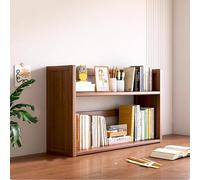 Desk Organizer Shelf, 2-Tier Storage Display Rack for Home Office, Natural Finish, Perfect for Dorm and Workspace, 40cm/15.8in Tall