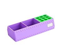Desk Organizer Storage Box for Brushes, Modeling Tools, Holders, And Markers. Made of PP Material. Compact Design Suitable for Organization, 3 Grids
