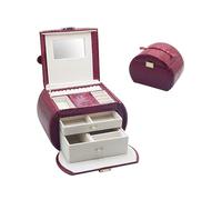 Desk Organizer with Drawers, High Grade Gift Jewelry Box, Executive Office Supplies, Drawer Type PU Desktop Storage Organizer Earring Ring Casket Box, for Jewelry Exquisite Case. (Brown)