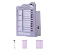 Desk Organizers Self-Discipline Punching Card Holder Pencil Pen Task Planning Board for School Pencil Self-Discipline Punching Card Pen Desk Organizers