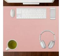Desk Pad 110 x 114 cm Non Slip Non Slip Writing Pad Spill Resistant Durable Design Ideal Keyboard Mat for Office and Home, Pink