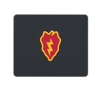 Desk Pad 25Th Infantry Division Shoulder Sleeve Insignia Stitched Edges Mouse Pad Improves Speed And Precision Mouse Mat For Office Pc Home 25X30Cm