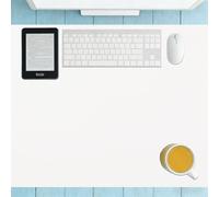 Desk Pad 45 x 110 cm Waterproof Waterproof Computer Desk Mat Spill Resistant Durable Design for Office Work Home Decor, White