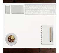 Desk Pad 55 x 80 cm Multifunctional Easy Clean Laptop Desk Writing Mat Wipeable for Home and Office Accessories, White