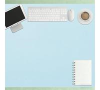 Desk Pad 60 x 75 cm Multifunctional Premium Extended Mouse Mat Easy Clean for Home and Office Accessories, Blue