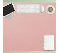 Desk Pad 64 x 75 cm Multifunctional Premium Extended Mouse Mat Easy Clean for Home and Office Accessories, Pink