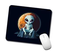 Desk Pad Alien Sitting Moon Planet Space Writing Pad Office 25x30CM