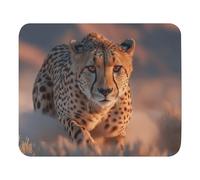 Desk Pad Beautiful Cheetah Anti-Slip Rubber Base Mouse Pad Comfortable Gaming Mousepad For Home Pc Office 25X30Cm