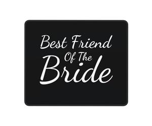 Desk Pad Best Friend Of The Bride Wear Resistant Gaming Mouse Pad Waterproof Table Mat For Work Travel Home 10X12In