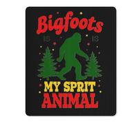 Desk Pad Bigfoot Is My Animal Christmas Sasquatch Anti-Slip Rubber Base Mouse Pad Comfortable Gaming Mousepad For Home Computer Office 25X30Cm