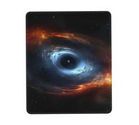 Desk Pad Black Hole Swallows Neutron Star Mouse Mat for Computer 10x12in