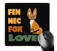 Desk Pad Cool Funny Cute Fennec Fox Cartoon For Fennec Fox Loverss Improves Speed And Precision Gaming Mousepad Stitched Edges Mice Mat For Home Office Pc 25X30Cm