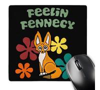Desk Pad Cool Funny Cute Fennec Fox Feelin Fennecy Soft Gaming Mousepad Comfortable Mouse Pad For Home Office Laptop 25X30Cm