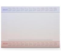 Desk Pad "Desktop Assistent Ambient" Made of Paper DIN A2 | Calendar, Many Helpful, Practical Features | 25 Sheets | Note Pad | with Extra Calendar Sheet (Gradient Colour)