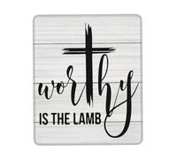 Desk Pad Easter Worthy is The Lamb Mouse Pad Office 25x30CM