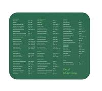 Desk Pad Excel Shortcuts Gaming Mouse Mat for Laptop 10x12in
