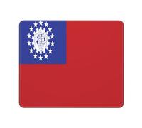 Desk Pad Flag Myanmar Burma Improves Speed And Precision Mouse Pad Soft Gaming Mousepad For Home Computer Desk 25X30Cm