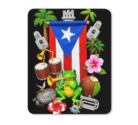Desk Pad Frog Porto Rico Stitched Edges Mouse Mat Anti-Slip Rubber Base Gaming Mousepad For Computer Pc Home 25X30Cm