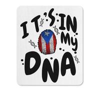 Desk Pad It'S My Dna Puerto Rico Flag Stitched Edges Mouse Mat Soft Gaming Mousepad For Office Laptop Home 25X30Cm