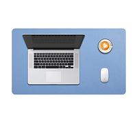 Desk Pad Large, DOBAOJIA Desk Mat, Laptop Mat, Writing Pad, Desk Blotter, Extended Mouse Mat, Large Mouse Pad for Office/Home, PU Leather Waterproof +Suede Non-Slip 23.6" X 13.8" (Steelblue)