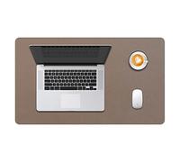 Desk Pad Large, DOBAOJIA Desk Mat, Laptop Mat, Writing Pad, Desk Blotter, Extended Mouse Mat, Large Mouse Pad for Office/Home, PU Leather Waterproof +Suede Non-Slip 23.6" X 13.8" (Mud)