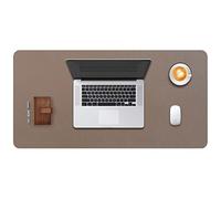 Desk Pad Large, DOBAOJIA Desk Mat, Laptop Mat, Writing Pad, Desk Blotter, Extended Mouse Mat, Large Mouse Pad for Office/Home, PU Leather Waterproof +Suede Non-Slip 31.5" X 15.7" (Mud)