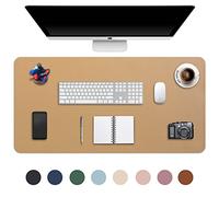 DOBAOJIA Desk Pad Large Extended Mouse Mat Large Mouse Pad XXL 90 x 43 cm, Desk Blotter Writing Pad for Laptop/Office/Home, PU Leather Side Waterproof +Suede Side Non-Slip 35.4" X 16.9" (Kakhi)
