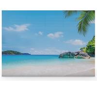 Desk Pad Made of Paper DIN A2 | Tear-off Pad | Design "Dream Beach" | 25 Sheets Desk Pad A2 | Note Pad | with Extra Calendar Sheet