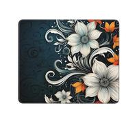 Desk Pad Novelty Boho Abstract Flowers Portable Gaming Mouse Pad Durable Mice Mat For Travel Computer Laptop 10X12In