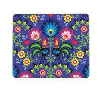 Desk Pad Polish Folk Roosters Gaming Mousepad for PC 10x12in
