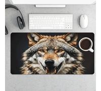 Desk Pad Protector 24x12 Inch Extended Hungry Like A Wolf Keyboard Mouse Mat Non-Slip Rubber Base Smooth Surface Laptop Mat Deskmat Computer Desktop Pads for Gaming Home Office