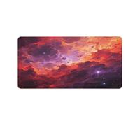 Desk Pad Protector Chaos Nebula Desk Mat Office Mat Gaming Mouse Pad with Stitched Edges for PC Laptop Desk Home Office